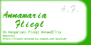 annamaria fliegl business card